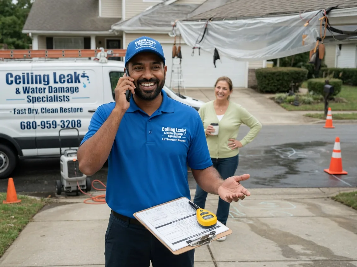 Ceiling Leak Cleanup Sanger, TX FAQs